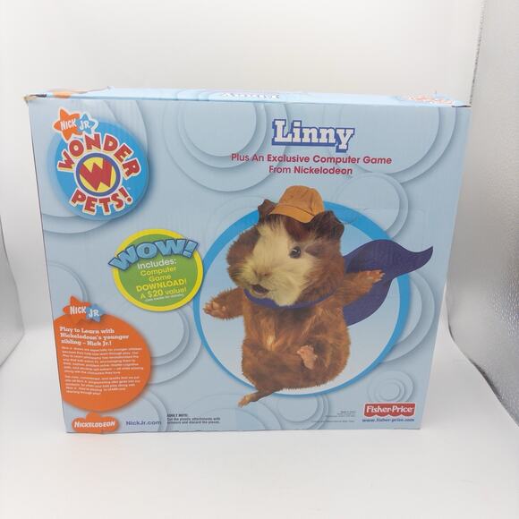 Wonder Pets Linny Plush Game Fisher-Price Nickelodeon Nick Jr Toys-R-Us Hamster - Picture 4 of 5